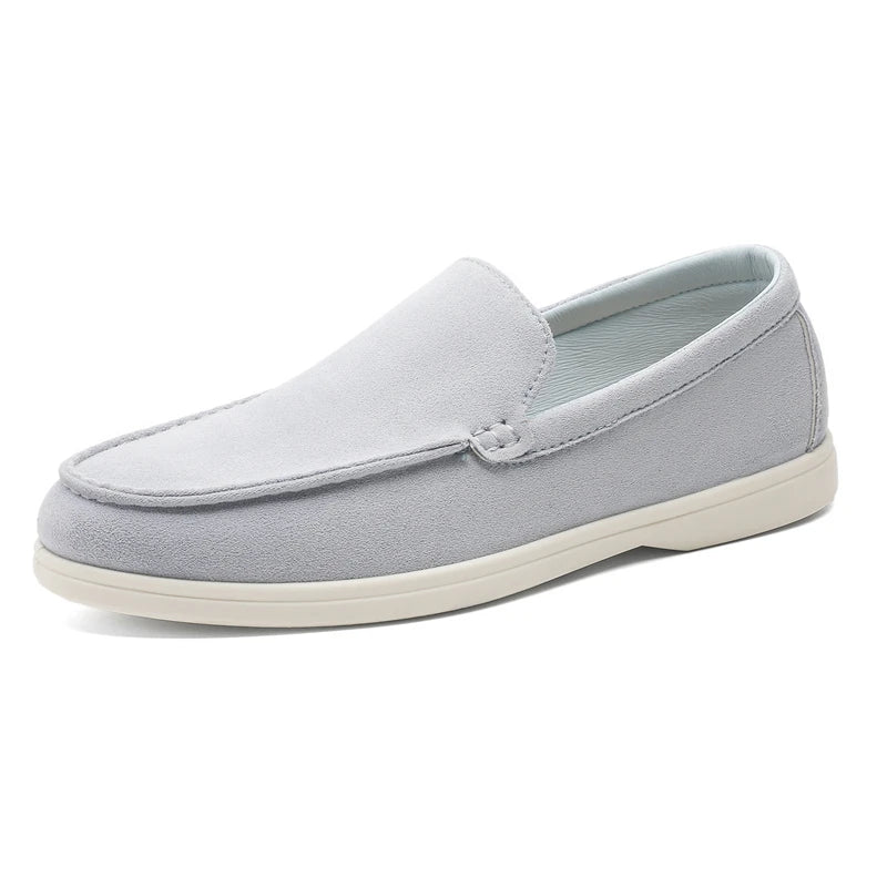 Mr. Old Premium Suede Loafers | Sky Blue