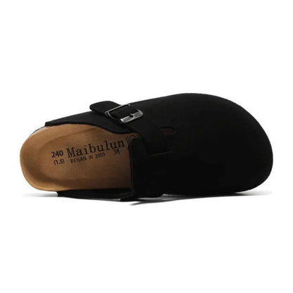 Suede Clogs Black
