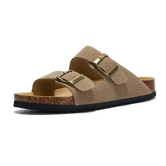 Suede Slippers Sand