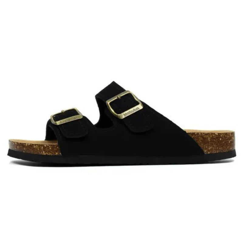 Suede Slippers Black