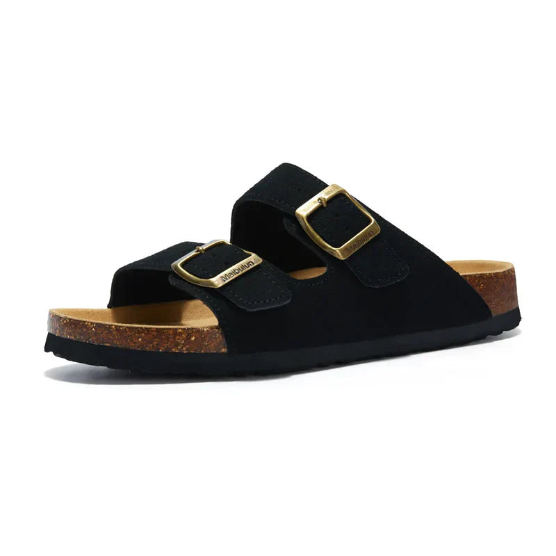 Suede Slippers Black