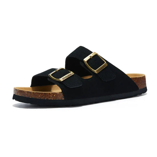 Suede Slippers Black