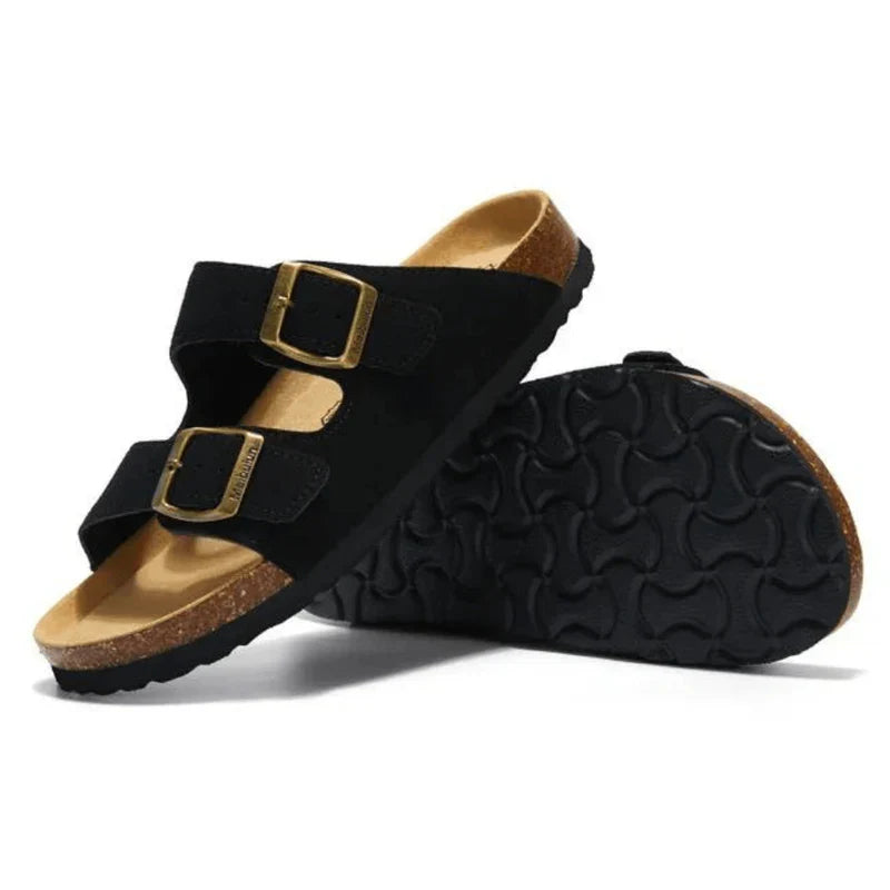 Suede Slippers Black