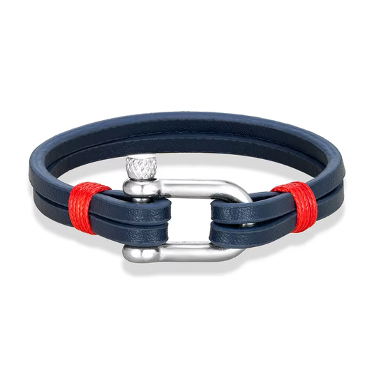 Mr Navy Blue - Leather