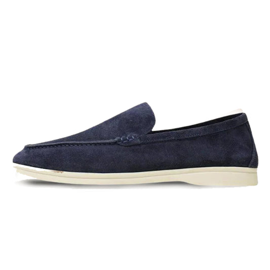 Mr. Old Premium Suede Loafers | Navy Blue